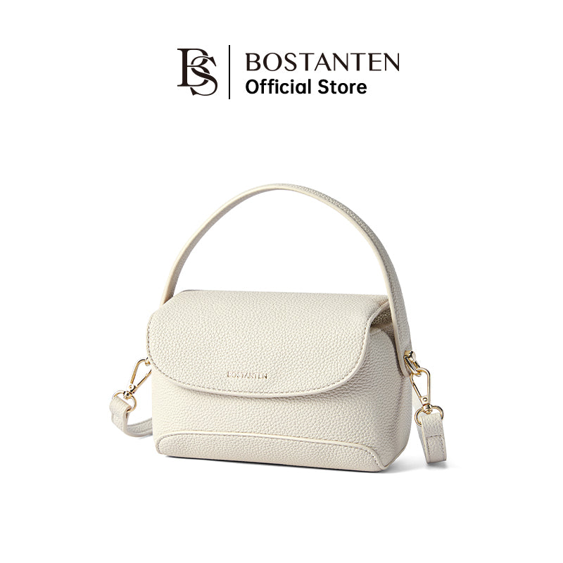 BOSTANTEN AMBER – LUXURY LYCHEE LEATHER BAG WITH MAGNETIC BUCKLE