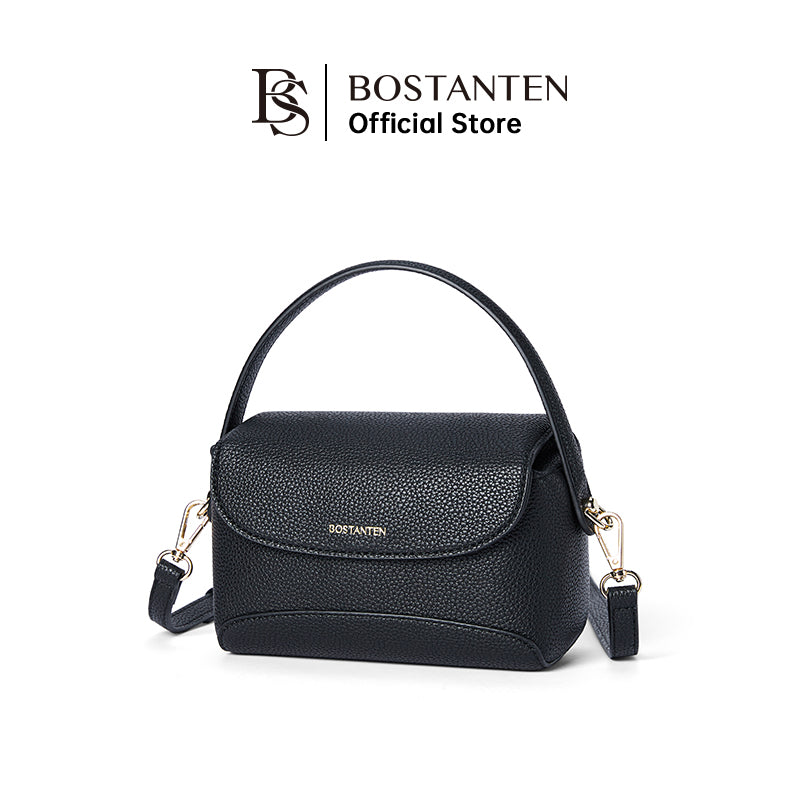 BOSTANTEN AMBER – LUXURY LYCHEE LEATHER BAG WITH MAGNETIC BUCKLE