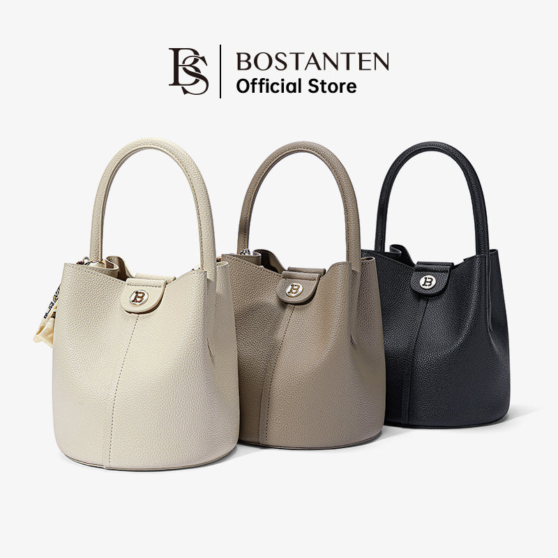 BOSTANTEN WOMEN'S ELEGANT BUCKET HANDBAG
