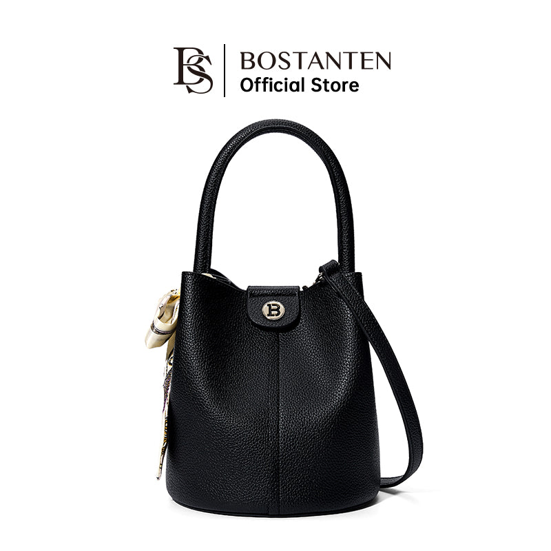 BOSTANTEN WOMEN'S ELEGANT BUCKET HANDBAG