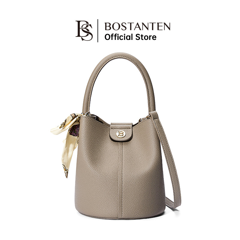 BOSTANTEN WOMEN'S ELEGANT BUCKET HANDBAG
