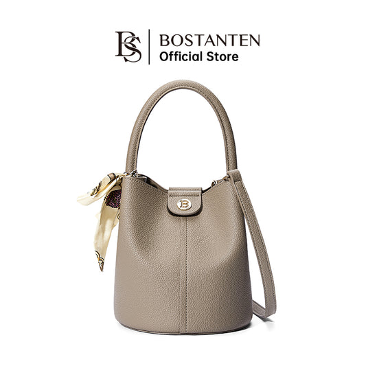 BOSTANTEN WOMEN'S ELEGANT BUCKET HANDBAG