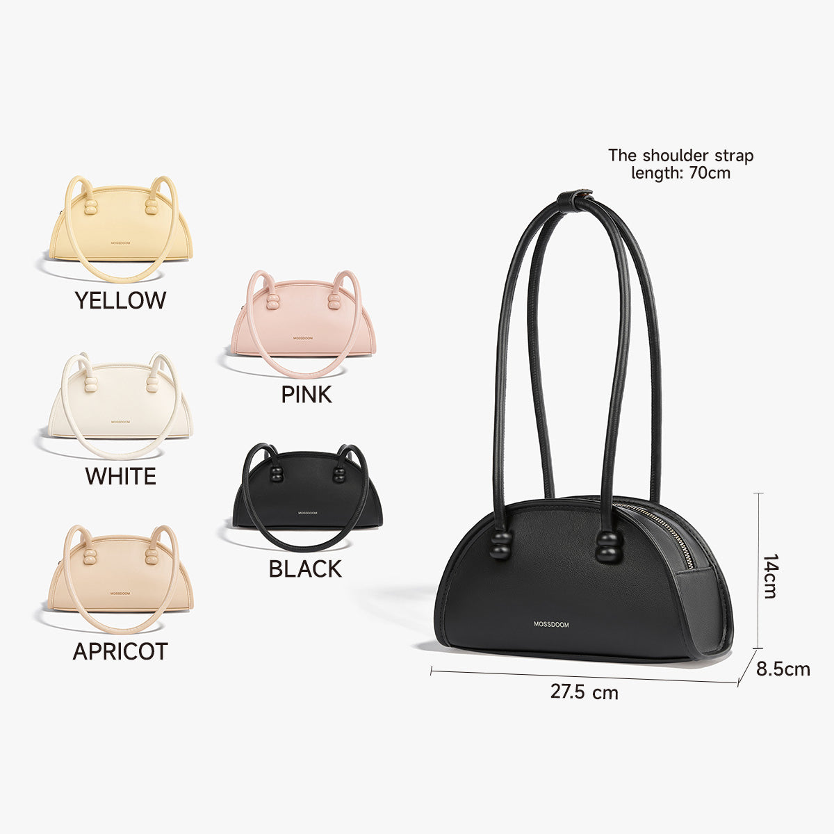 MOSSDOOM FIORE WOMEN'S HANDBAG – TIMELESS CLASSIC STYLE WITH A CUTE TWIST