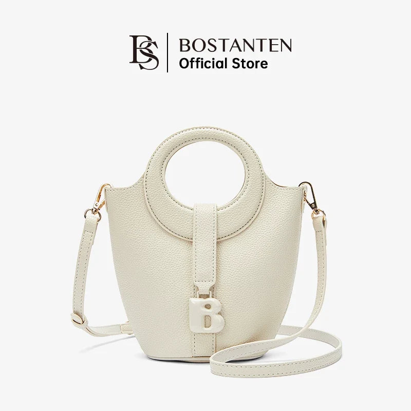 BOSTANTEN STYLISH SHOULDER BAG – MODERN BUCKET BAG DESIGN