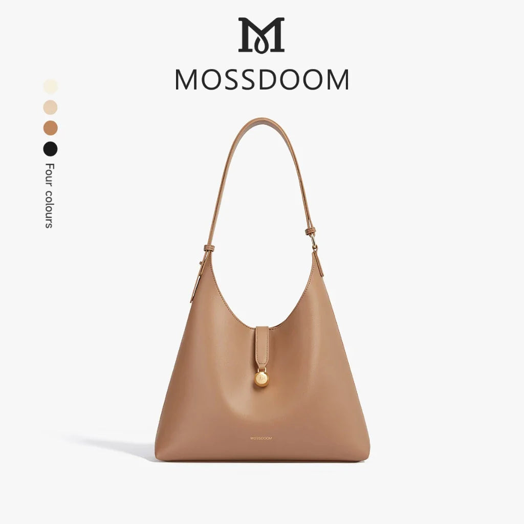 MOSSDOOM GIO VERSATILE WOMEN'S BAG – LARGE TOTE & SHOULDER BAG IN SOLID COLORS