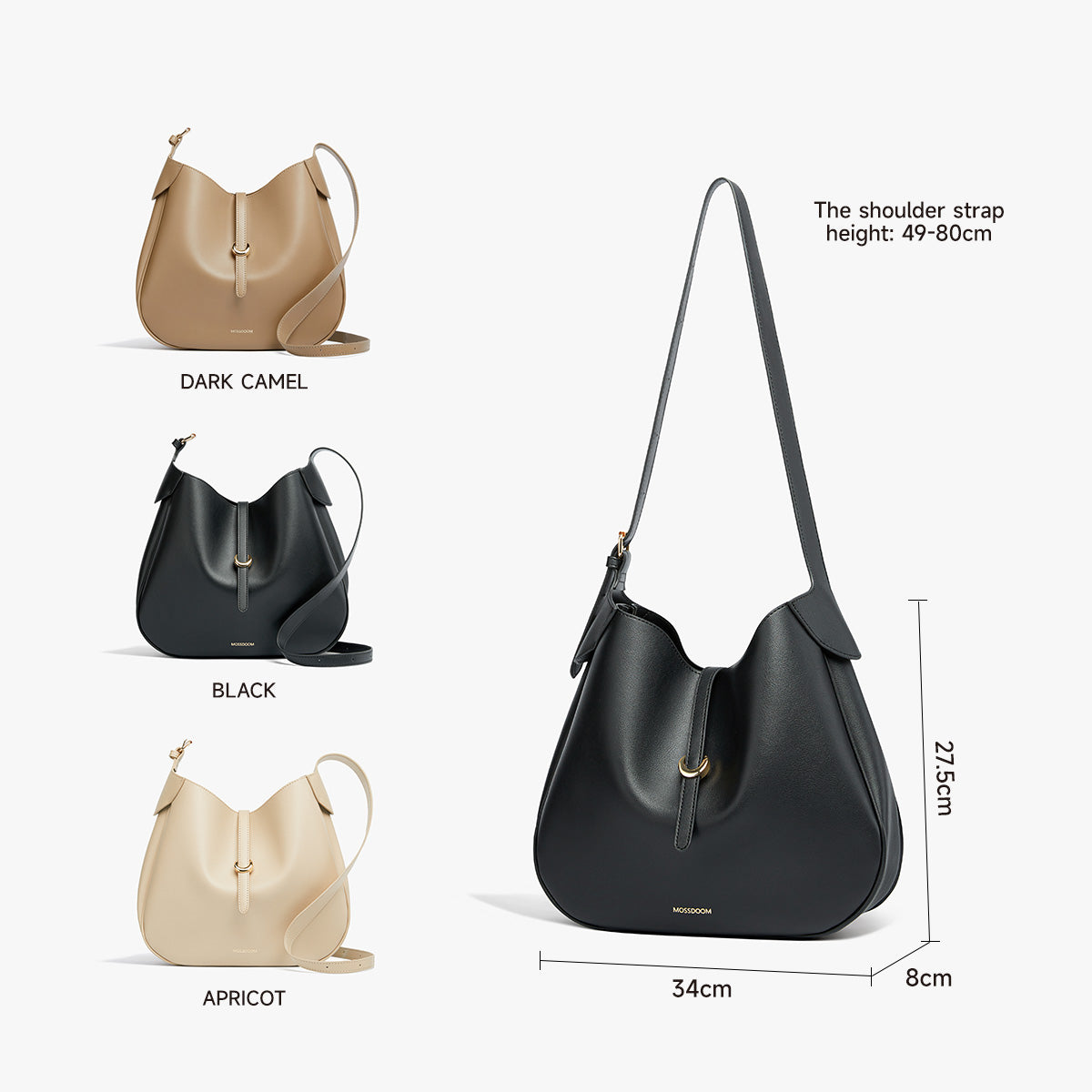 MOSSDOOM MULTI-FUNCTION SHOULDER BAG – LARGE-CAPACITY, ELEGANT & DURABLE FOR WOMEN
