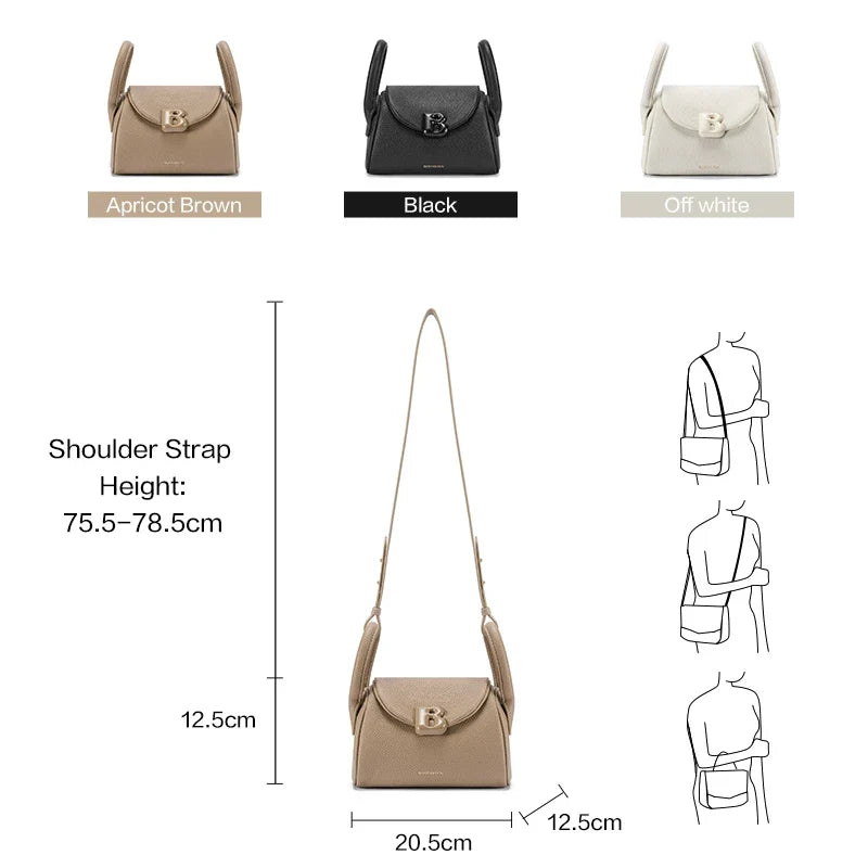 BOSTANTEN MULTIPURPOSE LEATHER SHOULDER BAG FOR WOMEN