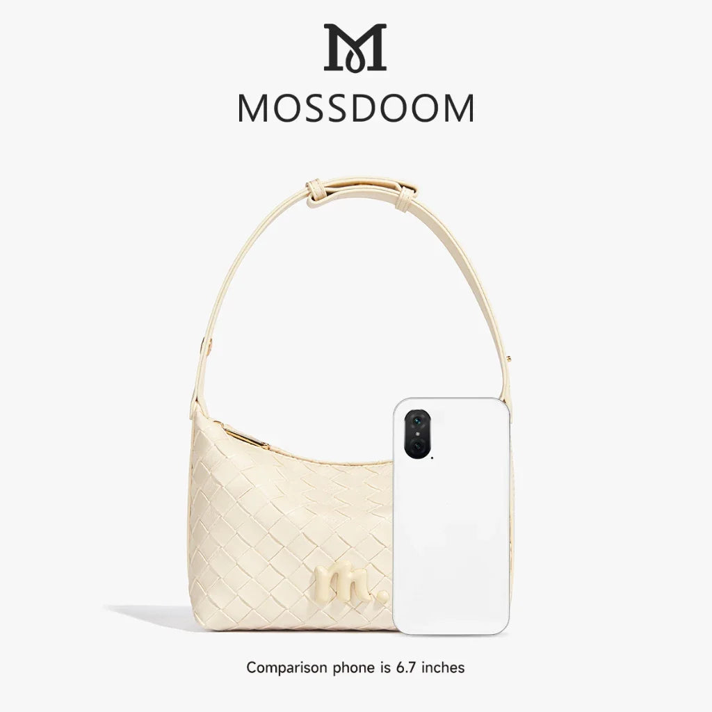 MOSSDOOM CELESTIA – ELEGANT WOVEN UNDERARM SHOULDER BAG