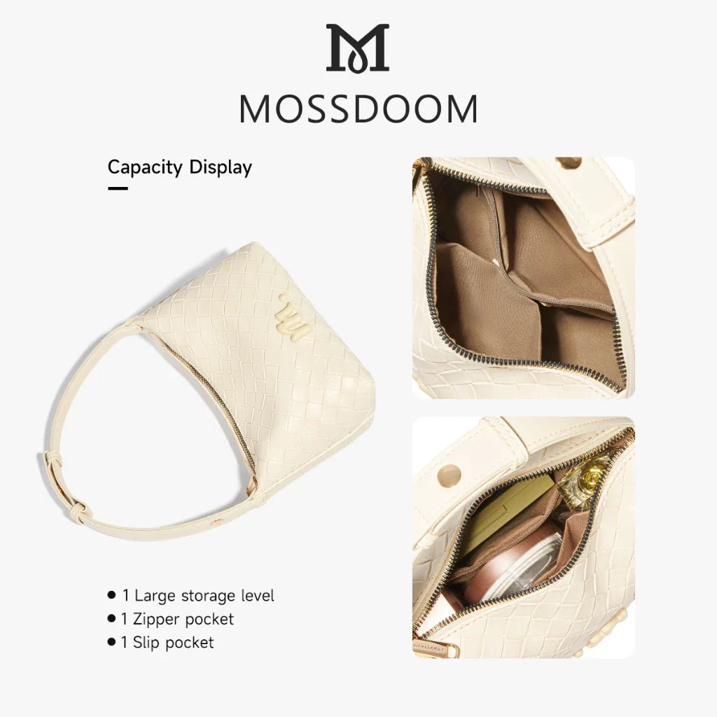 MOSSDOOM CELESTIA – ELEGANT WOVEN UNDERARM SHOULDER BAG