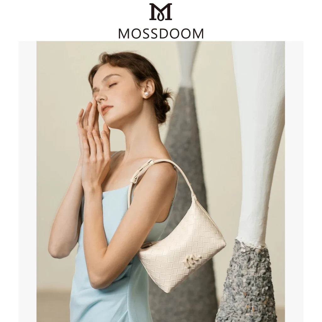 MOSSDOOM CELESTIA – ELEGANT WOVEN UNDERARM SHOULDER BAG