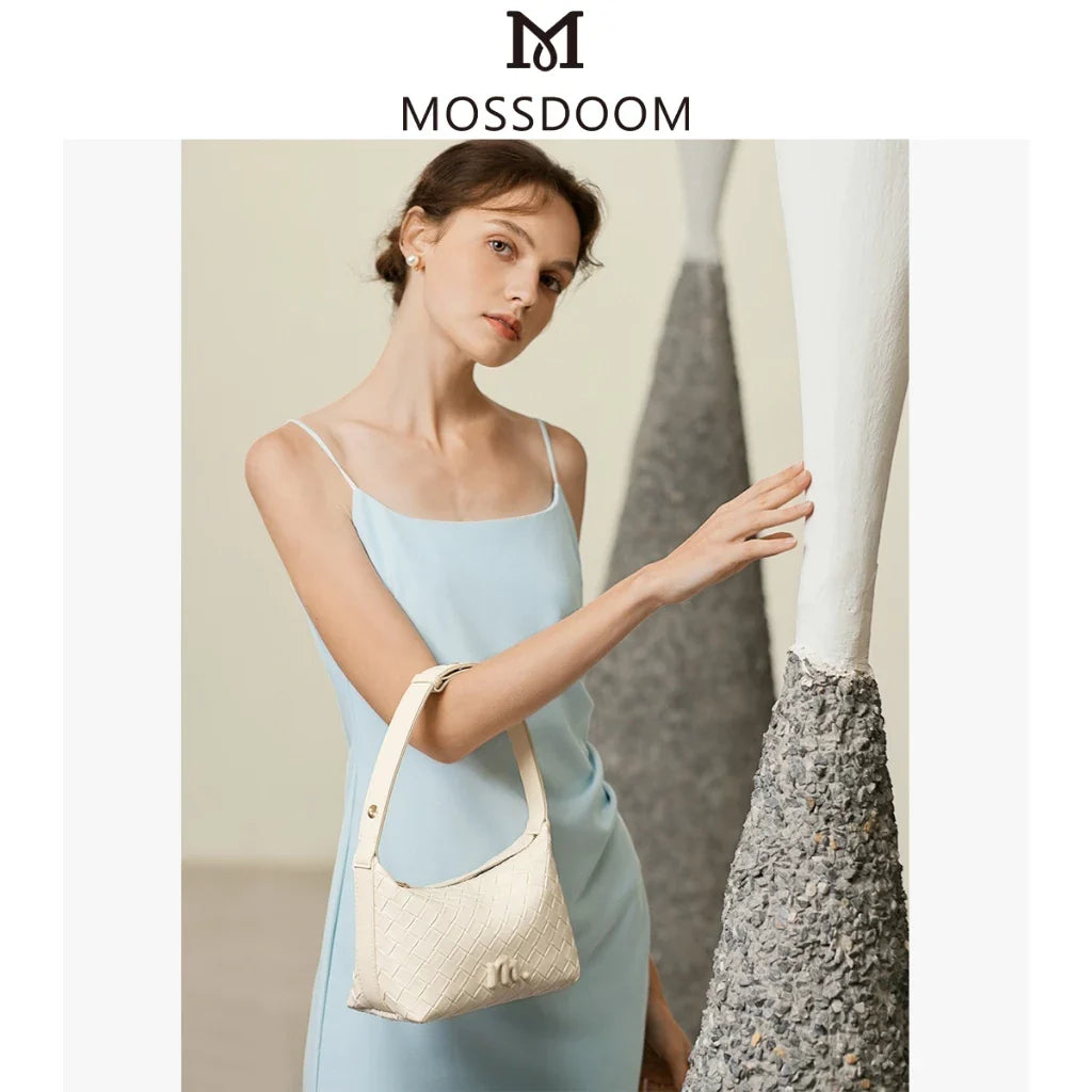 MOSSDOOM CELESTIA – ELEGANT WOVEN UNDERARM SHOULDER BAG